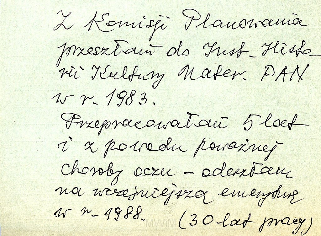 KKE 5795a.jpg - Dok. Wpłata Teresy Rogala do kasy Zapomogowo Pożyczkowej JHKM, Warszawa, 5 X 1983 r.